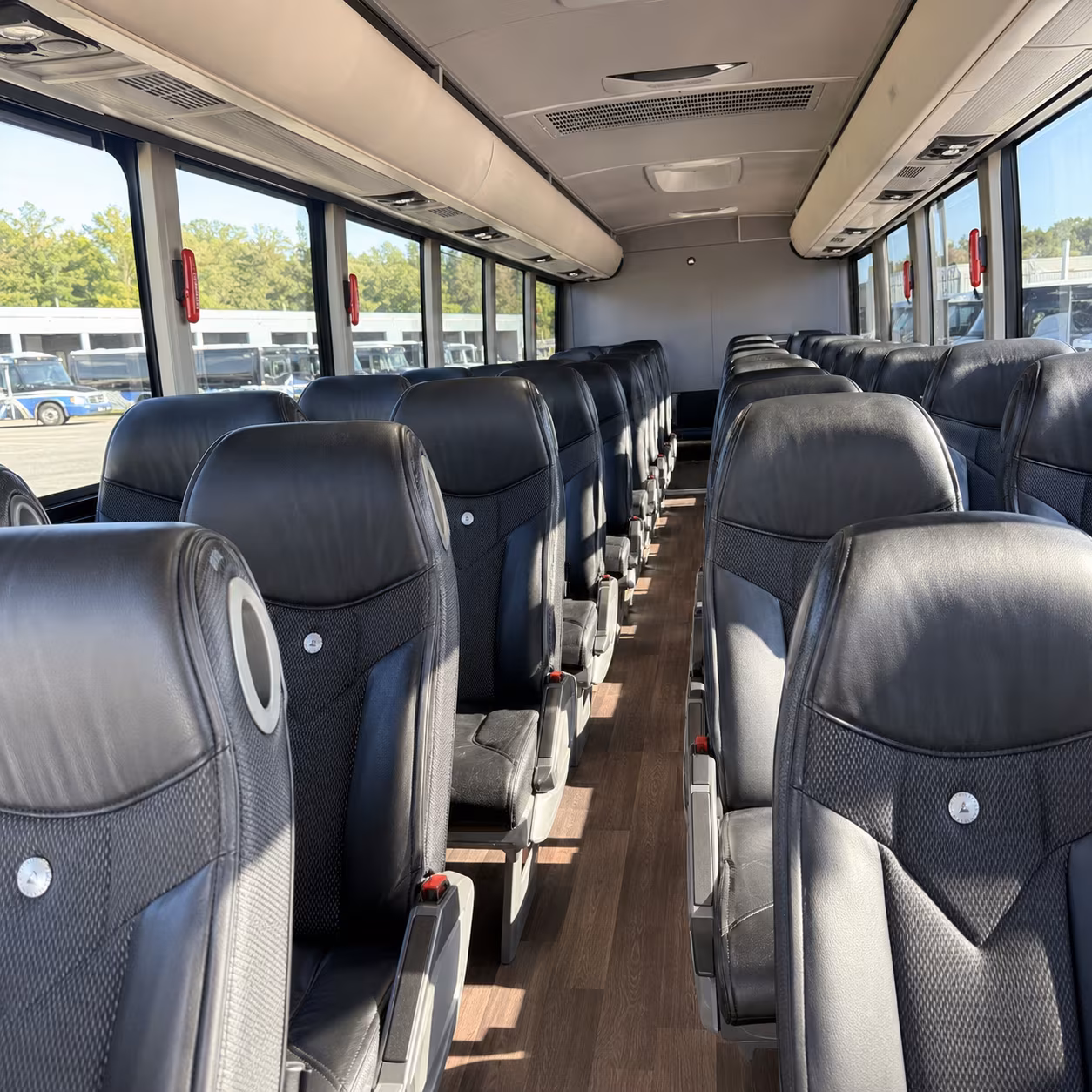 franklin charter bus rental inside