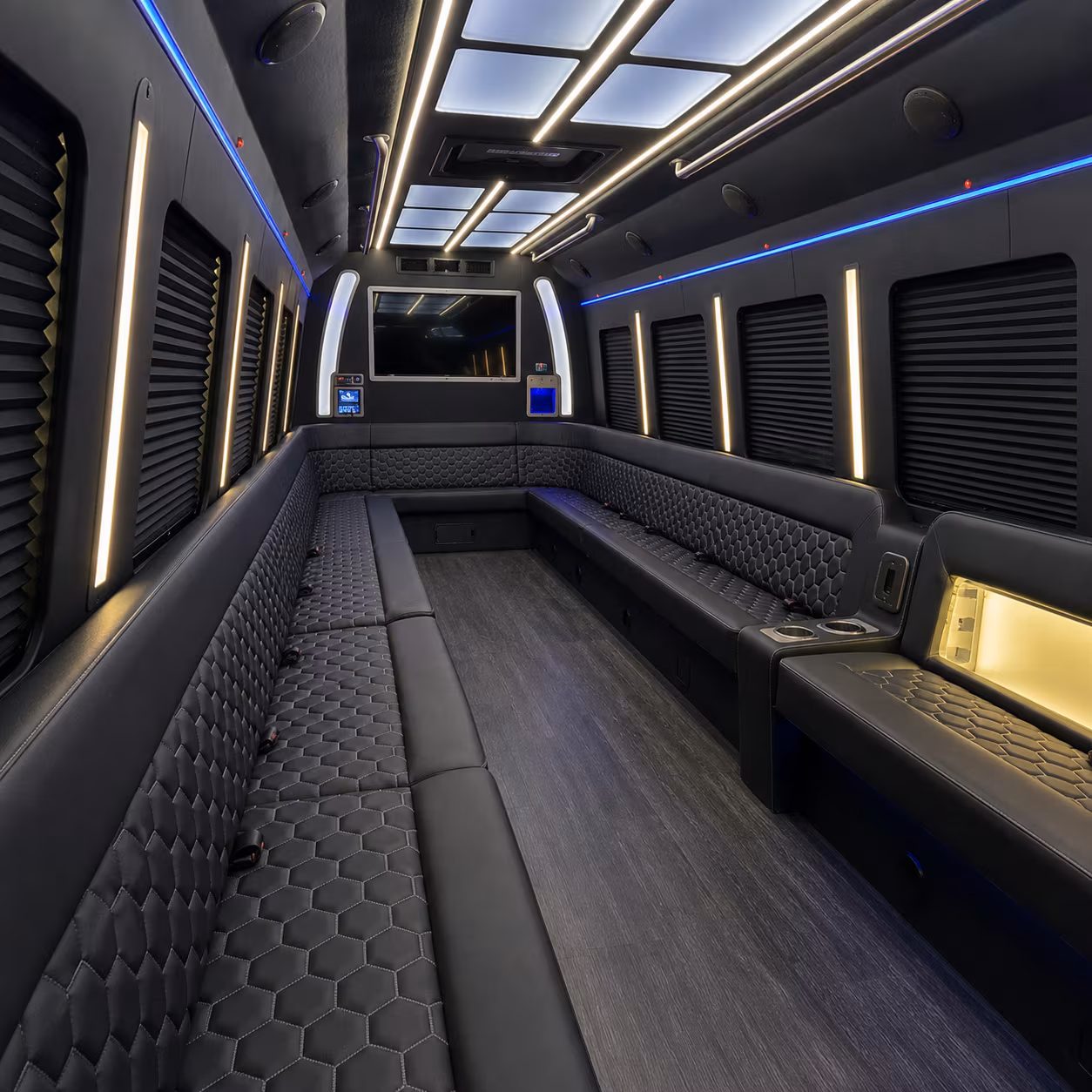 gallatin party bus rental interior