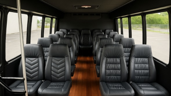 Interior of Charter Bus Company Gallatin's 15 Passenger Minibus in Gallatin