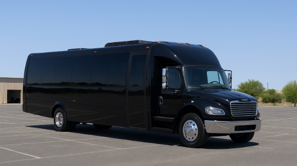 Exterior of Charter Bus Company Gallatin's 18 Passenger Minibus in Gallatin