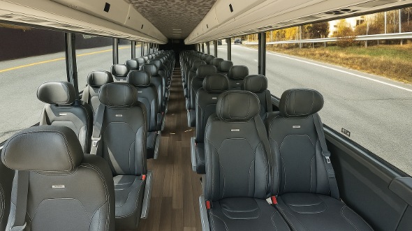 Interior of Charter Bus Company Gallatin's 25 Passenger Mini bus in Gallatin