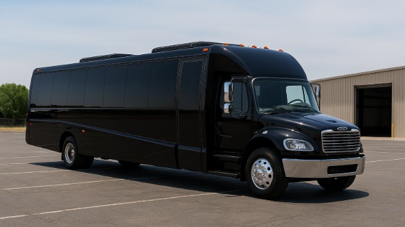 Exterior of Charter Bus Company Gallatin's 28 Passenger Mini bus in Gallatin