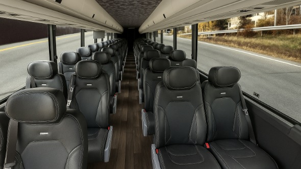 Interior of Charter Bus Company Gallatin's 28 Passenger Mini bus in Gallatin