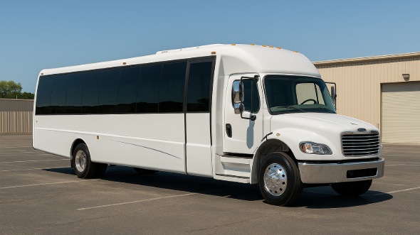 Exterior of Charter Bus Company Gallatin's 35 Passenger Minibus in Gallatin