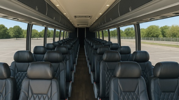 Interior of Charter Bus Company Gallatin's 55 Passenger Charter Bus in Gallatin
