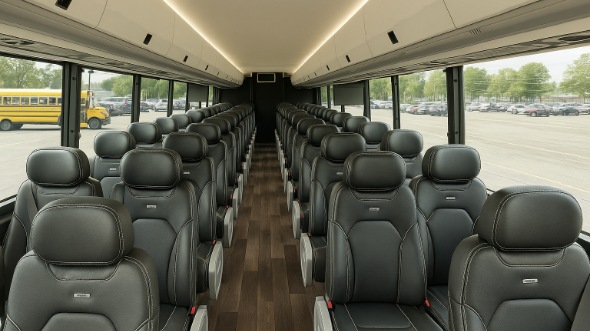 gallatin 28 passenger minibus inside