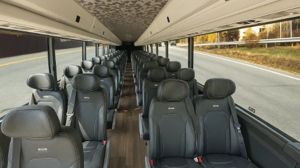 gallatin 35 passenger minibus inside