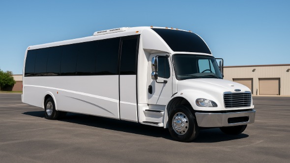 Exterior of Charter Bus Company Gallatin's Party Bus in Gallatin