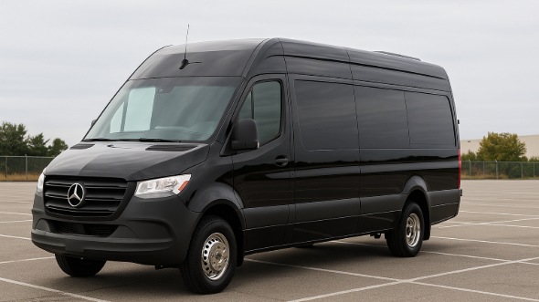 Exterior of Charter Bus Company Gallatin's Sprinter Limo in Gallatin